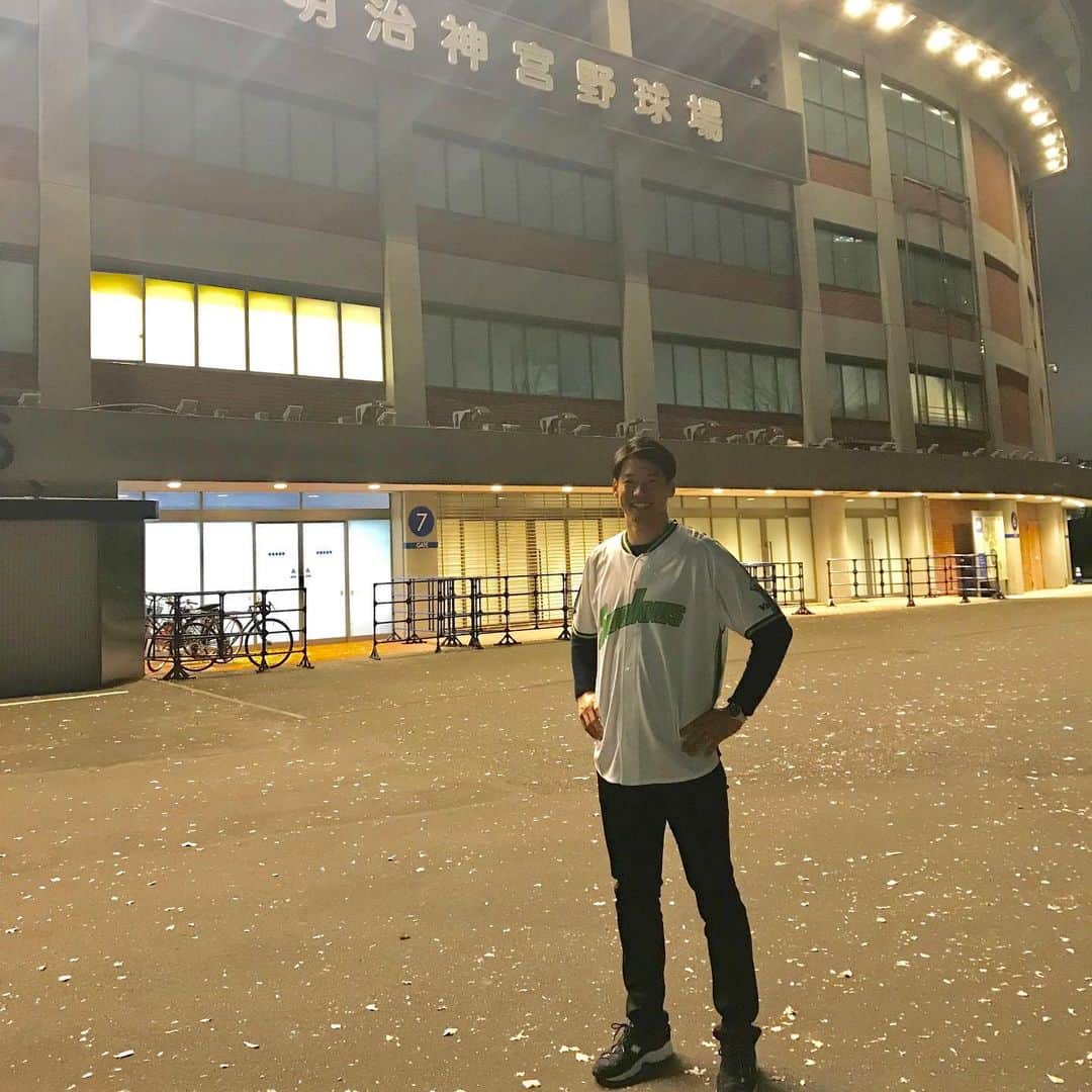徳山武陽さんのインスタグラム写真 - (徳山武陽Instagram)「久しぶりに神宮球場に来ることができて、 #つばみ ちゃんに会えて、幸せな1日でした😁これからもご縁を大切にしなきゃ、ですね😊 #新国立競技場オープニングイベント」12月21日 23時07分 - tokuyamatakeaki