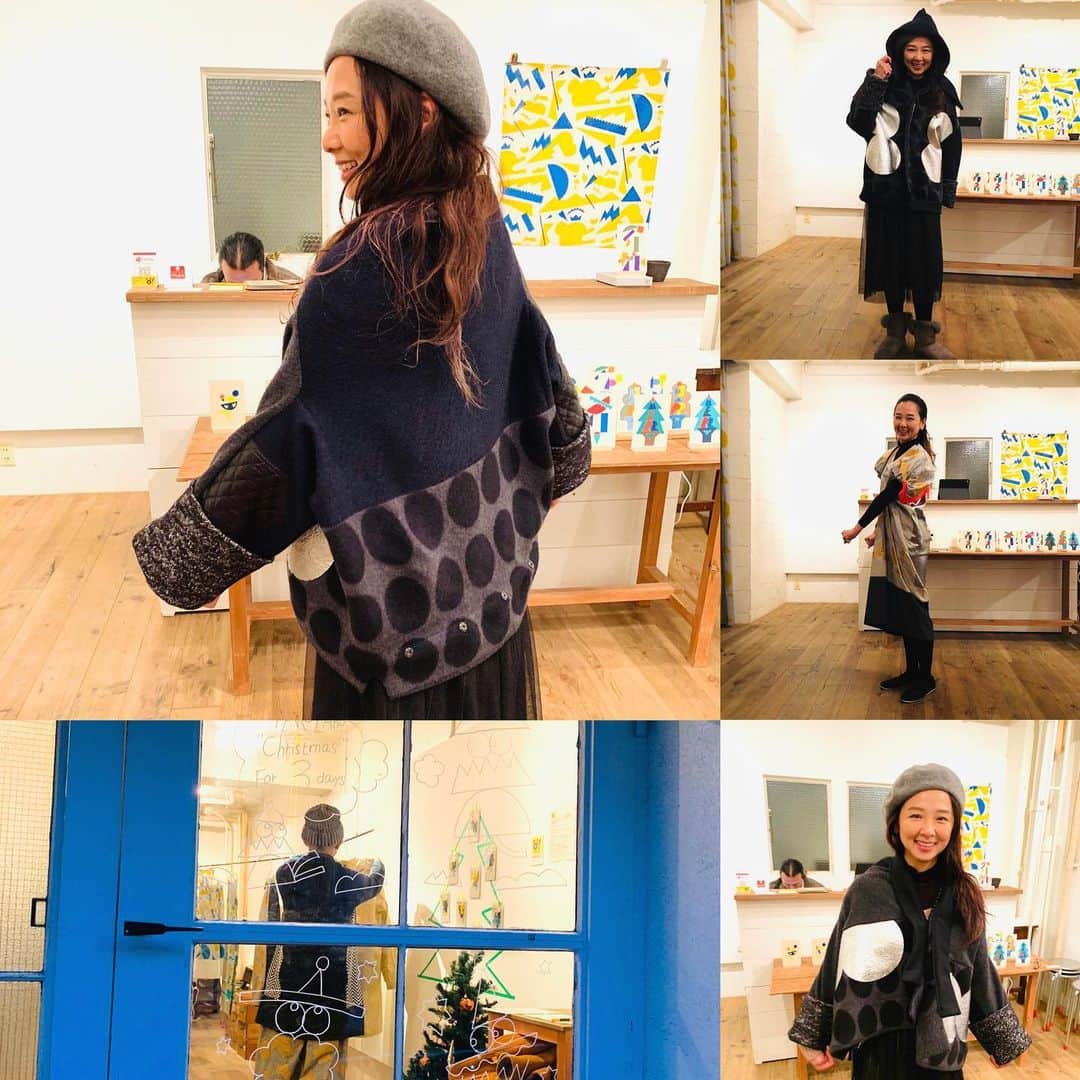宍戸留美のインスタグラム：「#TAKOLABO #太公良  #Christmas #クリスマス #LeTiroir #ル・ティロワ  #Waseda #TOKYO #早稲田 #東京 #japan #テキスタイルデザイン #ファッション #fashion #design #京都 #ハマちゃん #オリジナル #1点もの  #濱田明子　#AkikoHAMADA http://www.letiroir.tokyo/access.html」