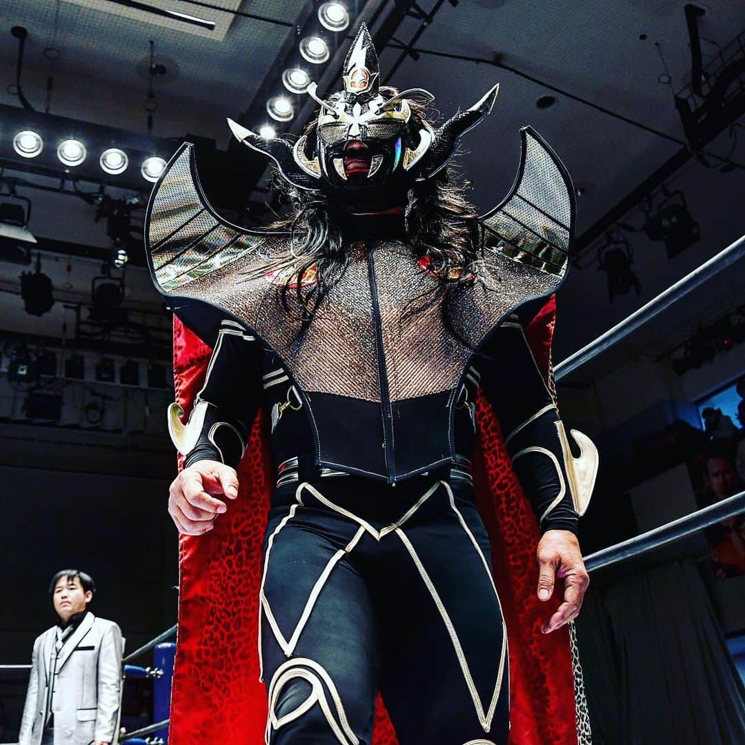 のインスタグラム：「“BLACK” #JyushinThunderLiger🔥 #ThankYouLiger  #njpw #njwk14 #新日本プロレス #ライガー引退 #プロレス」