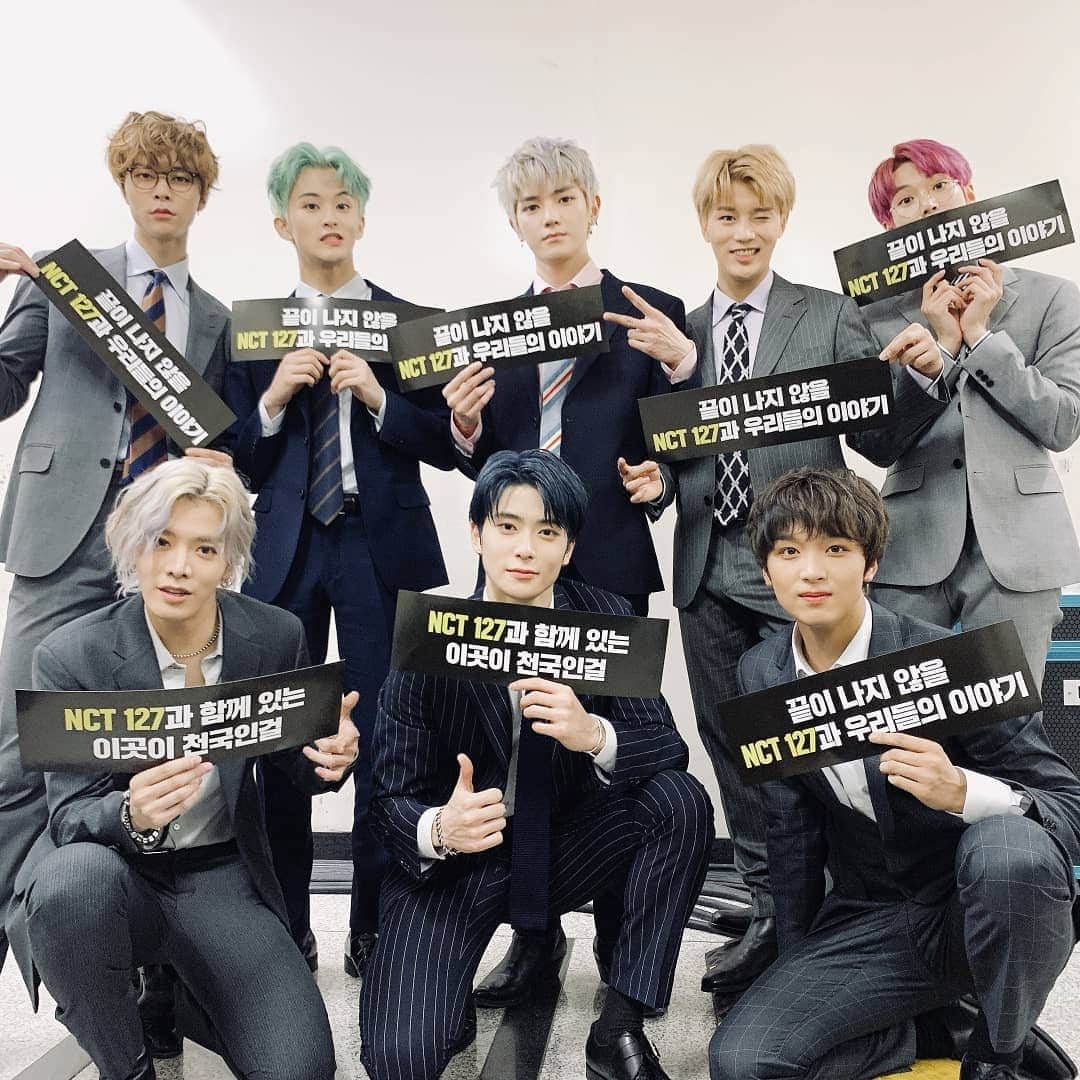 NCT 127さんのインスタグラム写真 - (NCT 127Instagram)「💚🖤💚 #NCT #NCT127 #WINTER127withNCTzen127 #FanMeeting」12月22日 0時39分 - nct127