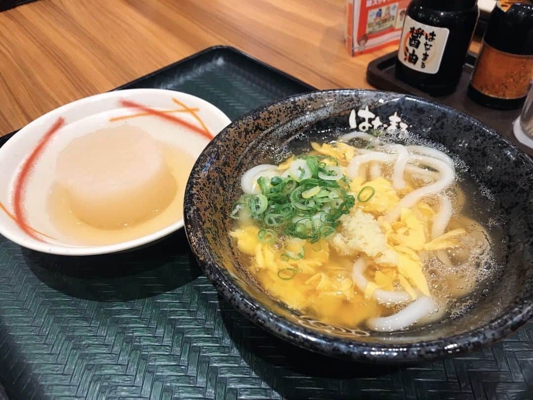 はなまるうどんのインスタグラム：「\ 口に広がる✨ふわとろたまご #生姜玉子あんかけ /  この寒い季節に、身体がホッと温まる生姜玉子あんかけを食べてきました😊⭐ 冬季限定で販売していますので、この機会にぜひお召し上がりください😍💖 #はなまるうどん #hanamaruudon」