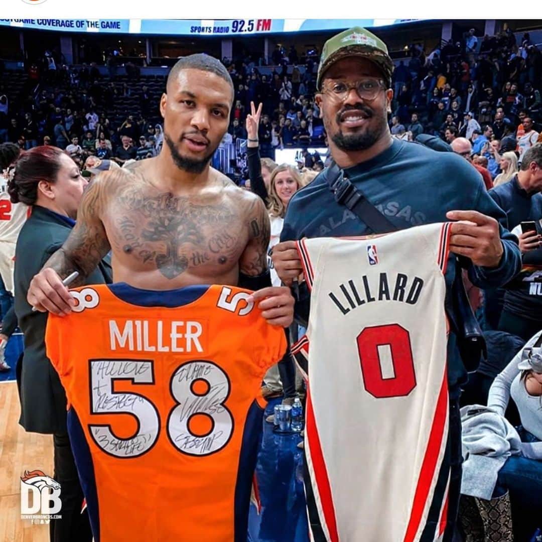 デイミアン・リラードのインスタグラム：「Much love Big Von @vonmiller ✊🏽💯」