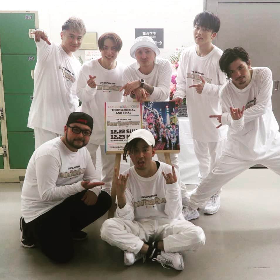 のインスタグラム：「名古屋公演DAY1終了🌈 皆さんにお会い出来て良かったです😊 いつも応援して頂きありがとうございます🙋‍♂️ Merry Christmas🎁  #dapump #funkytrickyparty  #名古屋 #センチュリーホール」