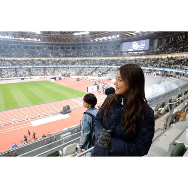 長沢美月さんのインスタグラム写真 - (長沢美月Instagram)「ここから見るオリンピックは、 興奮する事間違いなし✨ #国立競技場 #国立競技場オープニングイベント #オリンピック」12月22日 20時47分 - _mizuki_0212