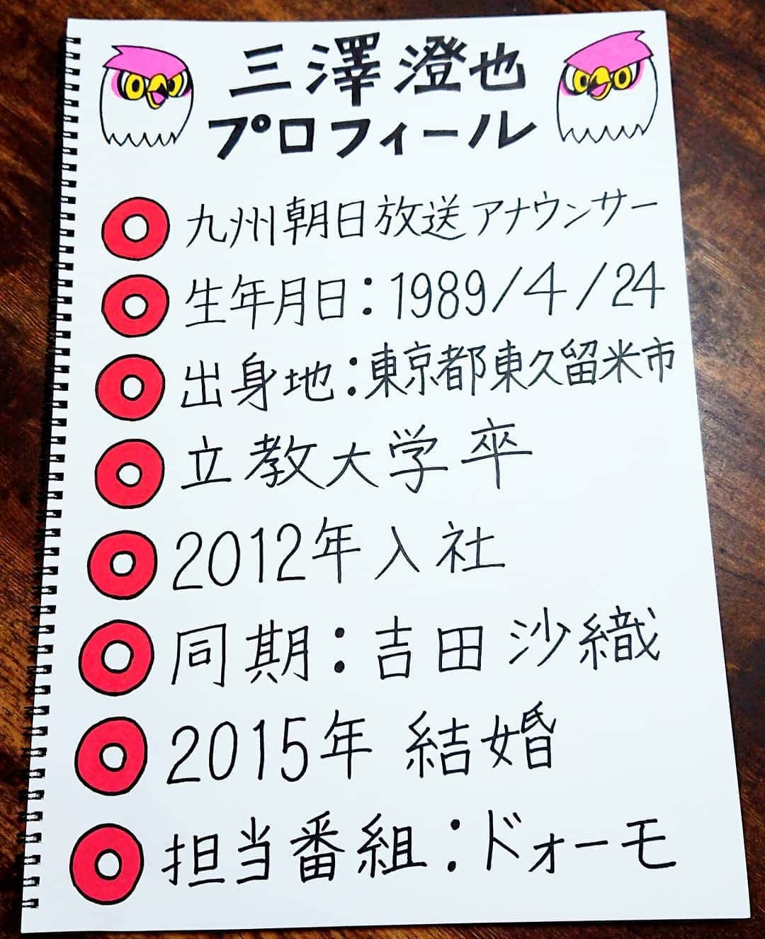 青木淳也さんのインスタグラム写真 - (青木淳也Instagram)「* * * 【ブルーリバー青木談笑】 このライブのメイン(？)イベント！ 僕がゲストのプロフィールを スケッチブックに書いて披露！ * 次回も手書きで ひとつひとつ準備します！ みなさん生で見てみてください！ * 次回の【談笑 vol.６】は 1月19日(日)開催の"博多お笑い祭"の 第３部でやっちゃいます！ ゲストは福岡発のアイドルグループ LinQの髙木悠未ちゃんです！ チケット予約受付中！ よろしくお願いします！ * * #ブルーリバー #ブルーリバー青木談笑 #お笑いライブ #トークライブ #ワタナベエンターテインメント #ブルーリバー青木 #トーク #ライブ #live #talk #告知 #情報 #博多 #hakata #福岡 #fukuoka #お笑い #チケット #ゲスト #談笑 #博多お笑い祭 #九州朝日放送 #手書き #KBC九州朝日放送 #三澤澄也 #アナウンサー #感謝」12月22日 12時41分 - blueriveraoki