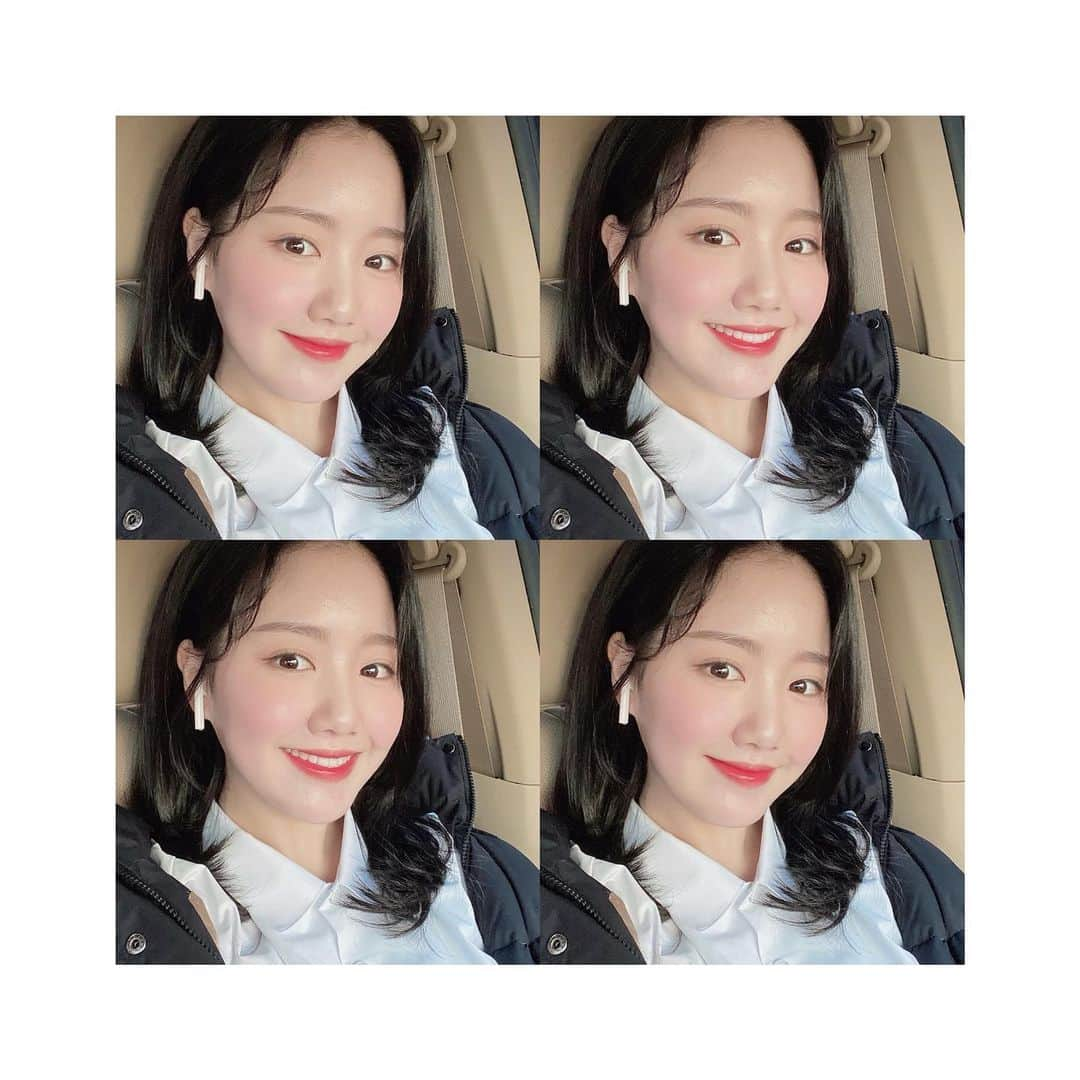 チン・ジヒのインスタグラム：「#촬영 #쉬는시간 💕」