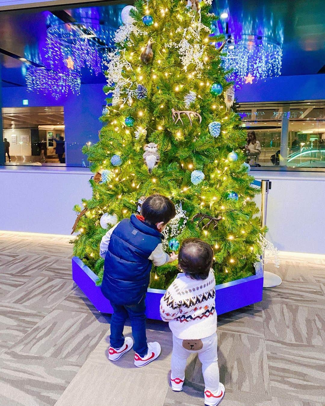 金澤絵美利さんのインスタグラム写真 - (金澤絵美利Instagram)「🎄 . #xmas#christmas#airport #hanedaairport#babyboy #クリスマス#クリスマスツリー #男の子#3歳差兄弟#4歳#1歳 #男の子ママ#羽田空港#空港」12月22日 14時33分 - emiristyle