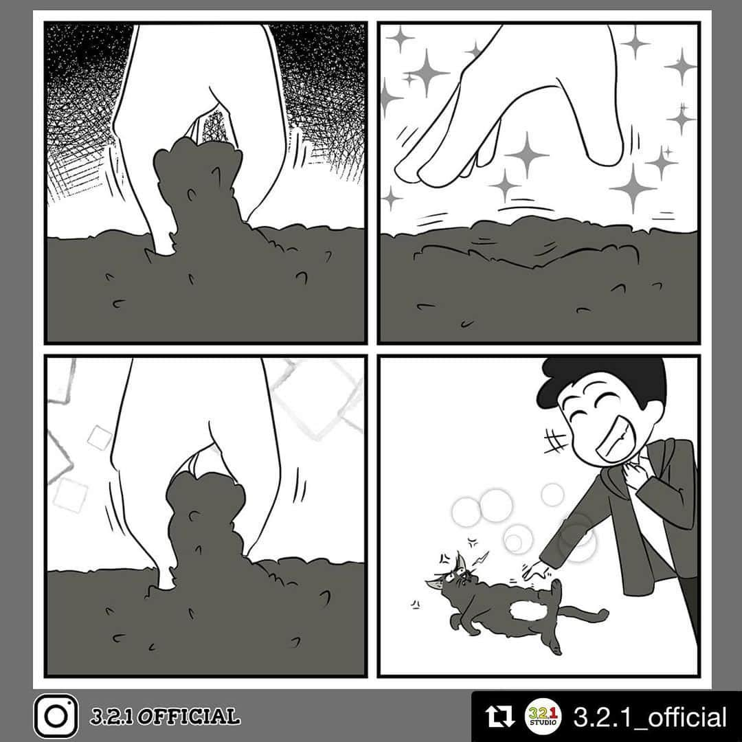 Koleksi Komik Malaysiaさんのインスタグラム写真 - (Koleksi Komik MalaysiaInstagram)「#Repost @3.2.1_official with @get_repost ・・・ Kawan tu elok tengah rilek, pergi cubitlah, gosoklah. Kesian member. .  Jangan lupa sokong dengan follow, like dan subscribe akaun Instagram @3.2.1_official , Facebook dan Youtube rasmi kami! Komen dan tag kawan2 dan ahli keluarga kat bawah👇 . The cat in the middle of their rest is the best time for us to bother. . Don't forget to support us by follow, like and subscribe our official page at Facebook, Instagram @3.2.1_official and Youtube! Drop your comment and tag friends and family below👇 . #comic #comics #comicstrip #animation #malaysia #komik #komikmalaysia #animasi #anime #cartoon #cartoonist #cartoons #drawing #illustration #mangaartist #mangadrawing #illustrator #komikstrip #gengkomik #webcomic #webtoon #kartun #lawak #malaysiamemes #アニメ #マンガ #321OFFICIAL #catlovers #cat malaysiancomic」12月22日 15時27分 - tokkmungg_exclusive