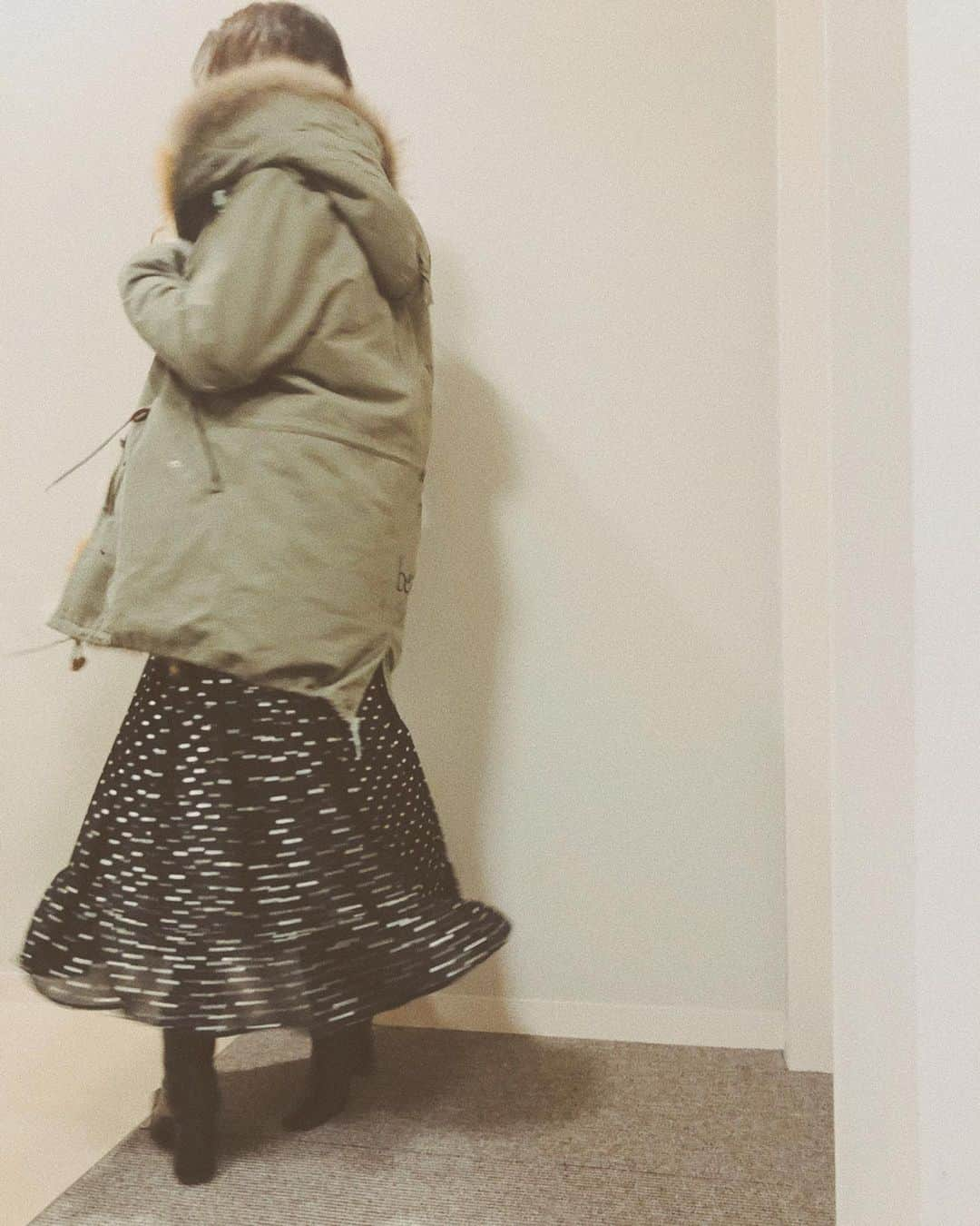 スザンヌさんのインスタグラム写真 - (スザンヌInstagram)「きまわしドットワンピース○﻿ #wear更新　します﻿❤︎ ﻿ 長野は想像以上に寒かったけど、寒い中、うんうんと笑顔でうなずいてくれてお話し聞いてくださって心はホカホカになりました🙏﻿ ありがとうございました😊﻿ ﻿ 帰りは美味しいお蕎麦も頂いて幸🤤﻿ ﻿」12月22日 21時34分 - suzanneeee1028