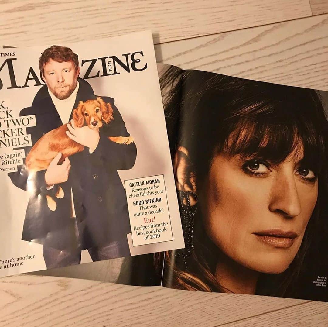 カロリーヌ・ド・メグレのインスタグラム：「🇬🇧 The Times 🇬🇧 Thank you @thetimesmagazine long interview by @juliallewellynsmith photo @damon_baker rg @sarahbenniepr @howtobeparisian_olderbutbetter #olderbutbetterbutolder」