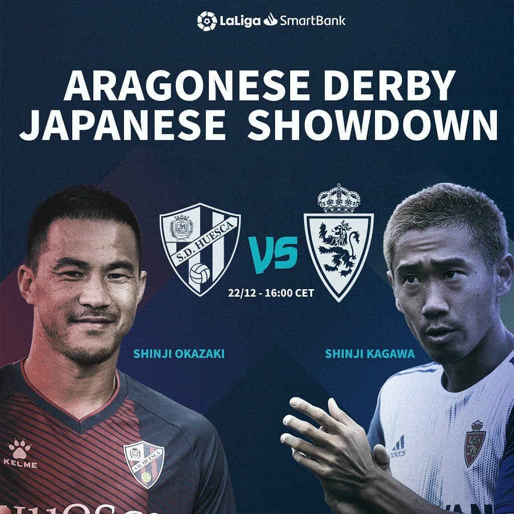 LFPさんのインスタグラム写真 - (LFPInstagram)「Japanese SHOWDOWN in #LaLigaSmartBank! 🇯🇵⚽️🔥 • ¡DUELO japonés en #LaLigaSmartBank! 🇯🇵⚽️🔥 • #Okazaki #Kagawa #Huesca #RealZaragoza #LaLiga #Derby」12月22日 18時24分 - laliga