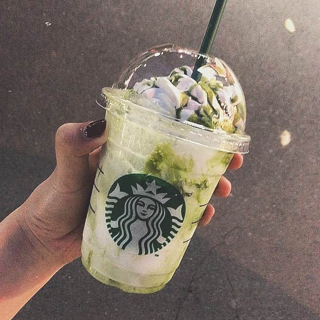 のインスタグラム：「. みんなはもう飲んだ🍵🧡？ . #starbucks #new #matcha  #whitechocolate #frappucino  #autumn #fall #winter #series」