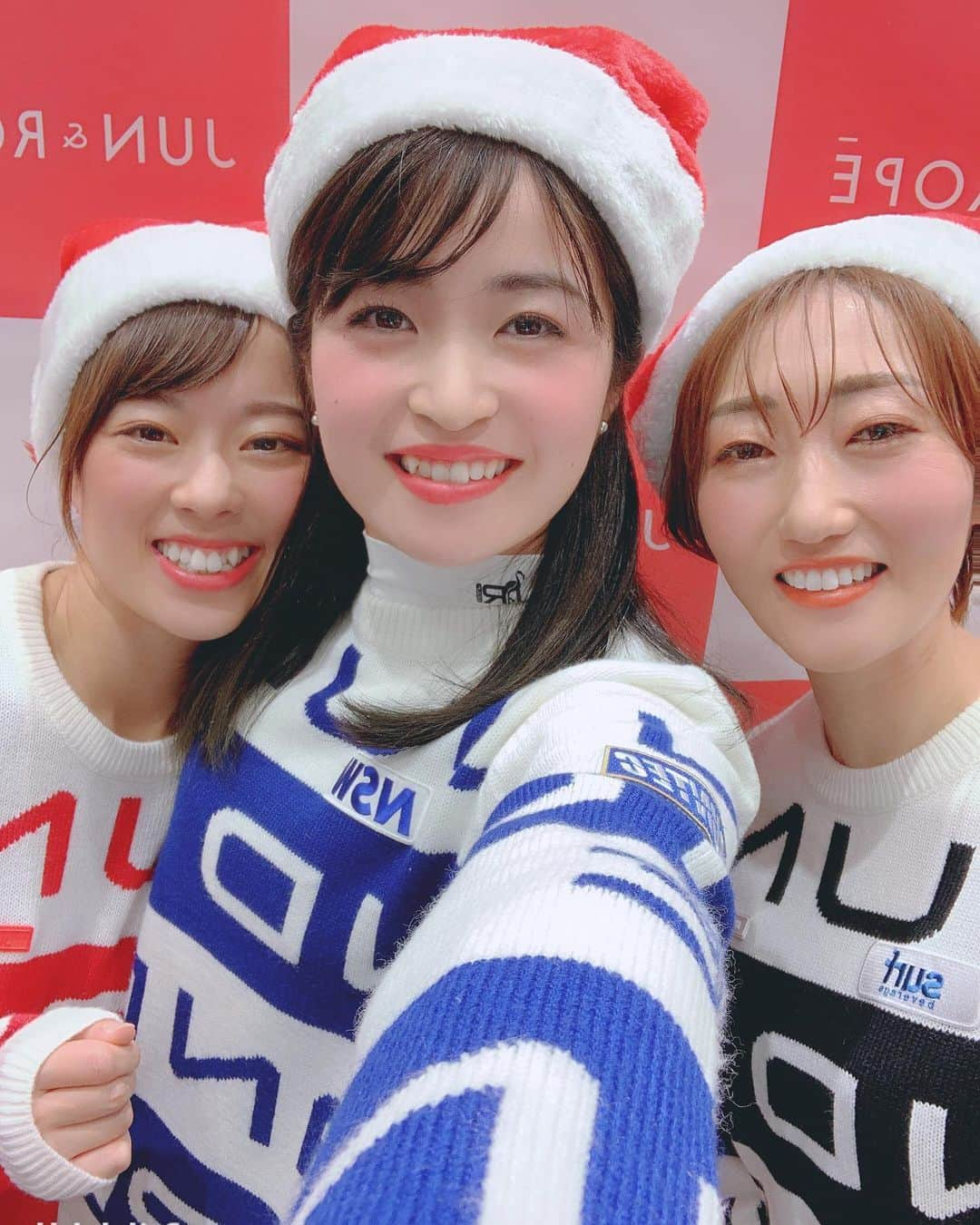 笹原優美さんのインスタグラム写真 - (笹原優美Instagram)「☆ 🥰🎄💗 #飯島茜　さん #三ヶ島かな　ちゃん #笹原優美 #junandrope #ジュンアンドロペ #ジュンロペ #セルフィー」12月22日 19時32分 - yumi_sasahara_official