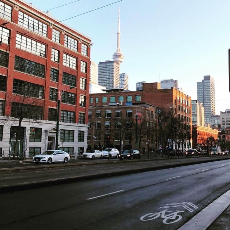 ミハル・チェシカのインスタグラム：「Back in the city」