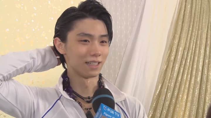のインスタグラム：「演技後インタビュー 羽生さんは「関係ないです、弱いです」って言ったけど、羽生さんが誰よりも強いこと私たちは知ってるよ #羽生結弦 #yuzuruhanyu #figureskating #figureskater」