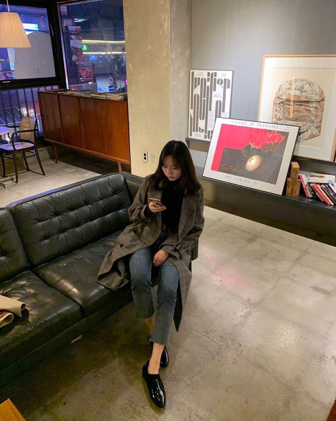 キム・ナヒョンのインスタグラム：「3단 재채기 에엣취-(^～^;)ゞ」