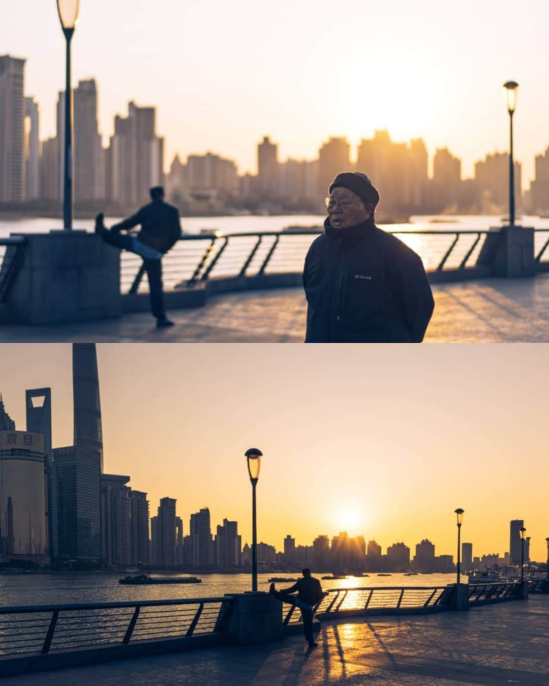 VuTheara Khamさんのインスタグラム写真 - (VuTheara KhamInstagram)「Morning rise in Shanghai, China (2019) 🌇🇨🇳 It’ a selection of images taken along the bank of Hangpu Rive during the sunrise. For the last pictures, it was taken in Waibaidu Bridge, called the Garden Bridge, is the first all-steel bridge and the only surviving example of a camelback truss bridge, in China.  #aeroflotshanghaistory」12月23日 1時54分 - vutheara