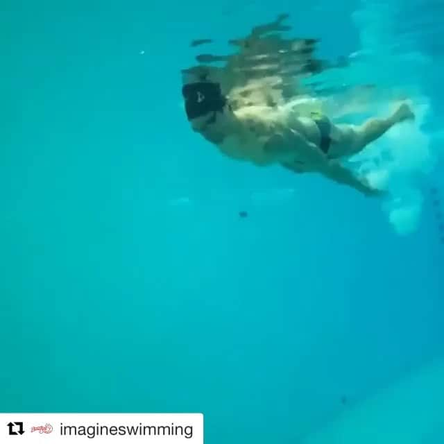 アンソニー・アービンのインスタグラム：「Toying with some body position and spinal mobility with @imagineswimming #swimdrillvids #learntoswim」