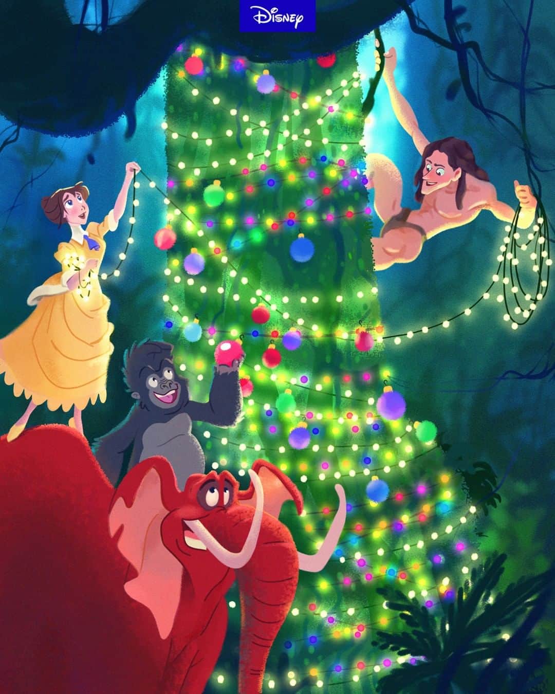 Disneyさんのインスタグラム写真 - (DisneyInstagram)「Go bananas this holiday season! 🍌🦍」12月23日 4時00分 - disney