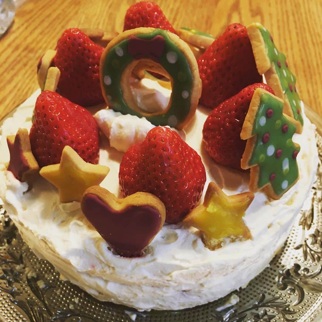木下あゆ美さんのインスタグラム写真 - (木下あゆ美Instagram)「忙しい！…とか言いながら、子供達はパパに任せてちゃっかりクリスマスケーキ🎂は手作りするというw 息子達がやたら気に入ってるアイシングクッキーと共に… #息子達はクッキーだけ食べる #久々の集中時間 #アイシングクッキー #早めのクリスマスパーティー」12月23日 9時26分 - ayumi_kinoshita13121982