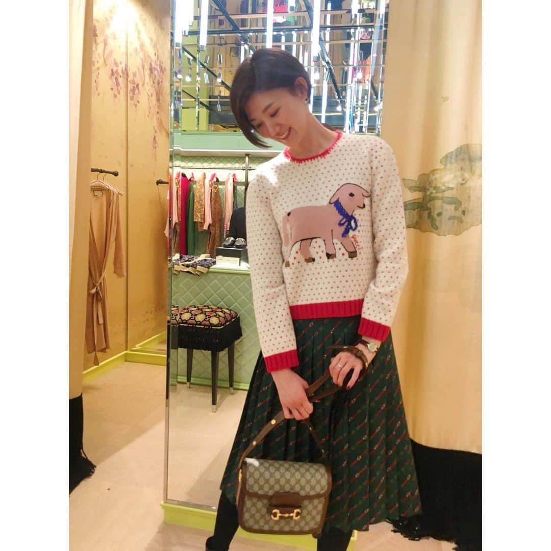 栗原恵さんのインスタグラム写真 - (栗原恵Instagram)「🌰 @gucci 🐏 ・ ・ #guccishibuyaparco」12月23日 13時24分 - megumi_kurihara_official