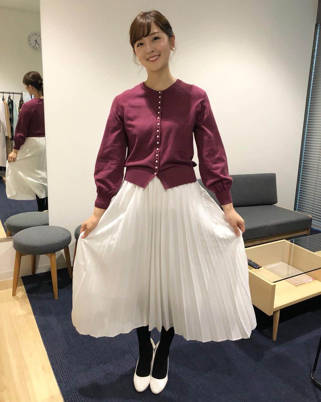 中村秀香のインスタグラム：「今朝は #すまたん お天気担当でした！ありがとうございました🙇‍♀️ .  #中村秀香のこのネタひでーかどーか のコーナーでは …  今日が１月７日ということで！ #七草がゆ についてのお話しをさせて頂きました🌿 .  #七草粥 は、地方によって具材等が違うようですが… 皆さんのご家庭は、どんな #七草粥 でしょうか？😊🌟」