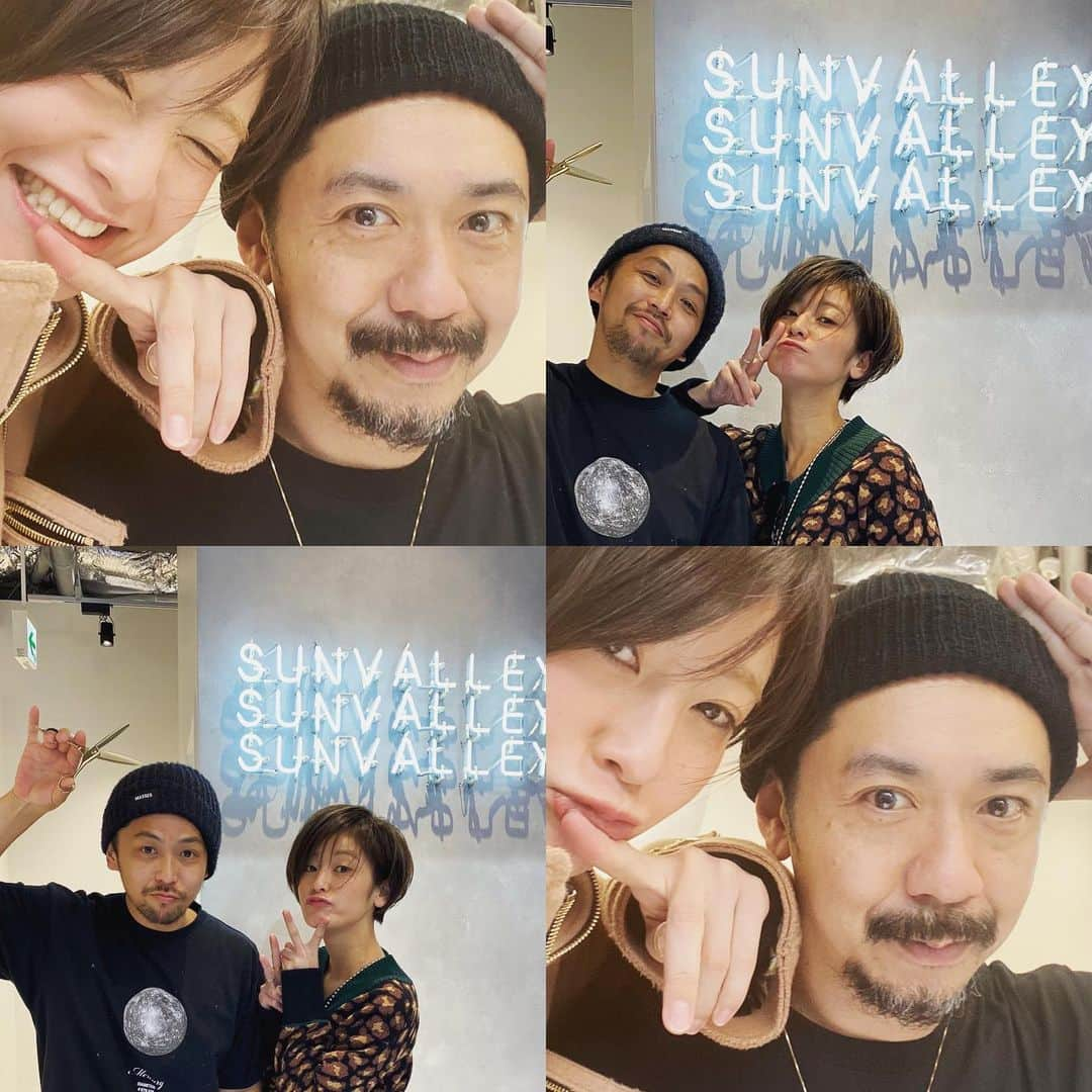 西山茉希さんのインスタグラム写真 - (西山茉希Instagram)「@_sunvalley_  @shibuken.86  @mitsuteru_asahi  2020年もお世話になりんす。  #sunvalley  #表参道 #おシブとおテル  はじめのカーーーット♪✂️♪ #キリハジメ #ぐんもです」1月7日 9時35分 - maki.nshiyama50