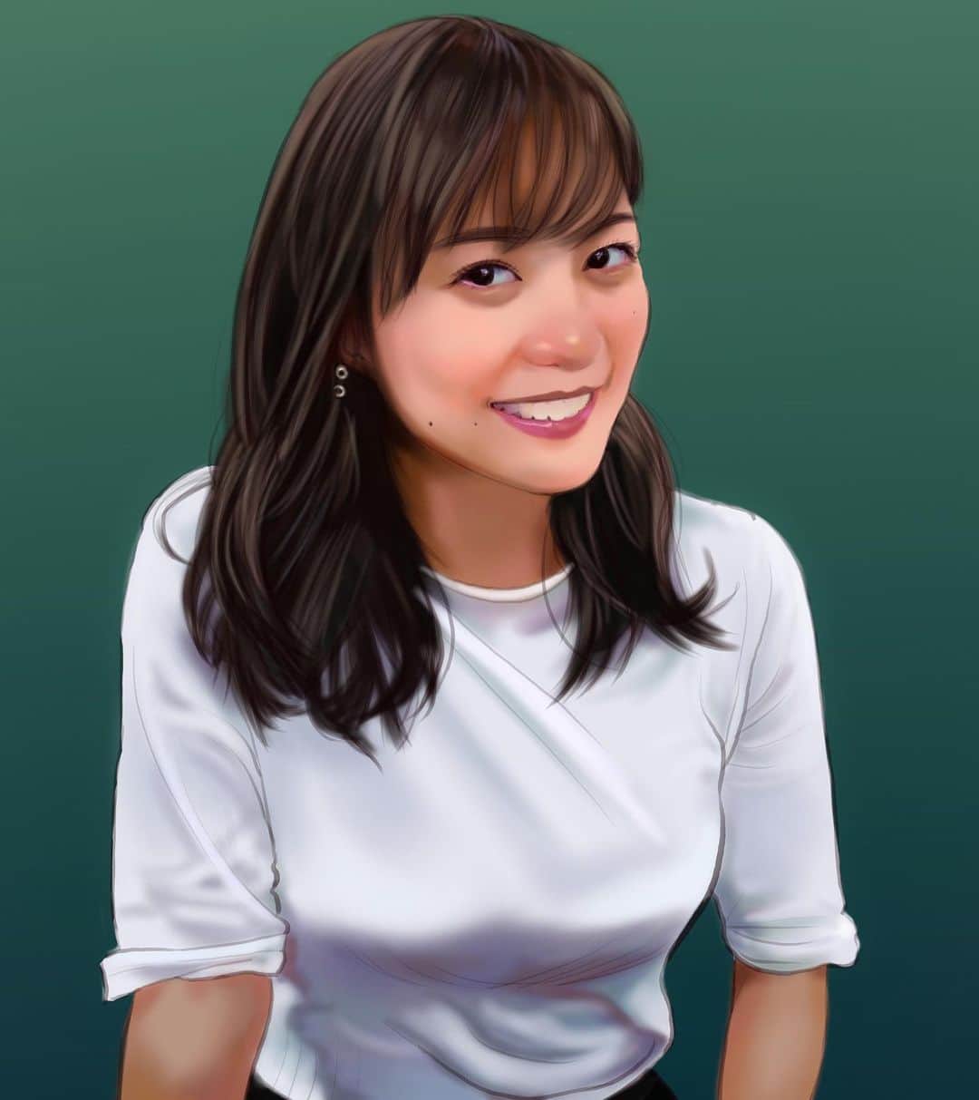 てらりんさんのインスタグラム写真 てらりんinstagram 生田絵梨花さん 似顔絵 イラスト イラストレーション アイドル 女優 乃木坂46 生田絵梨花 いくちゃん 乃木坂イラスト Caricature Illustration Portrait Artwork Drawing Popidol