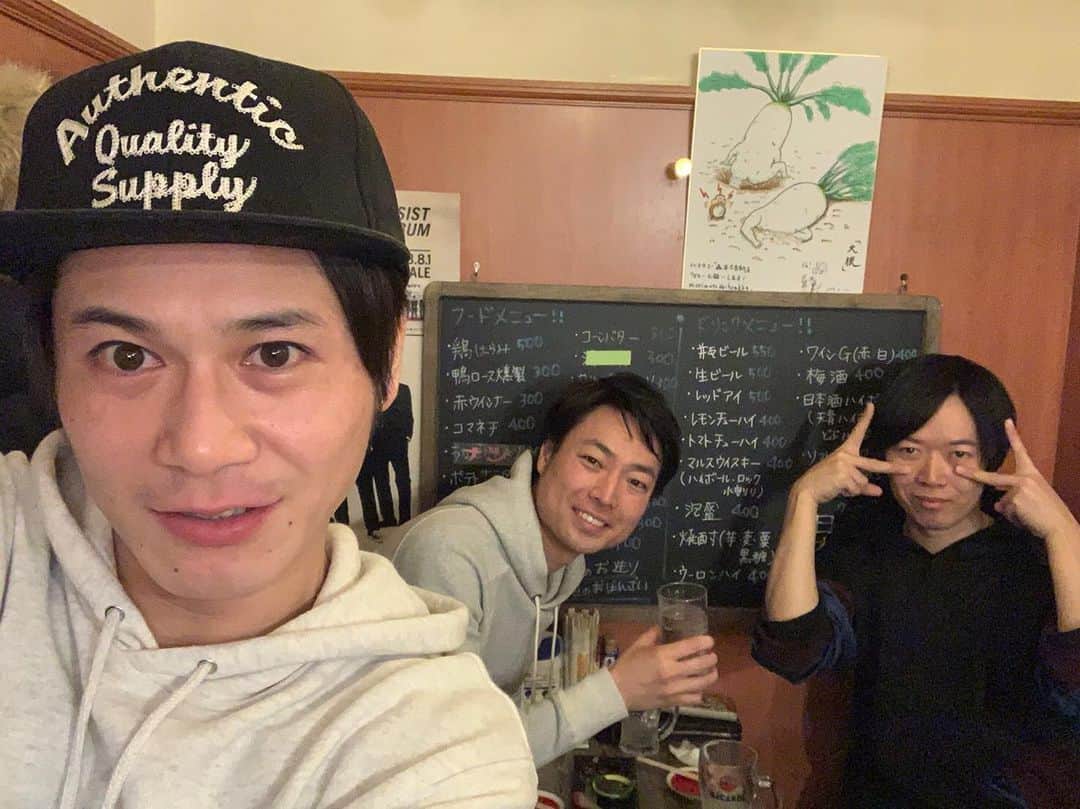 信濃岳夫さんのインスタグラム写真 - (信濃岳夫Instagram)「多田と藤本と呑んでました！」1月7日 1時43分 - takeoshinano