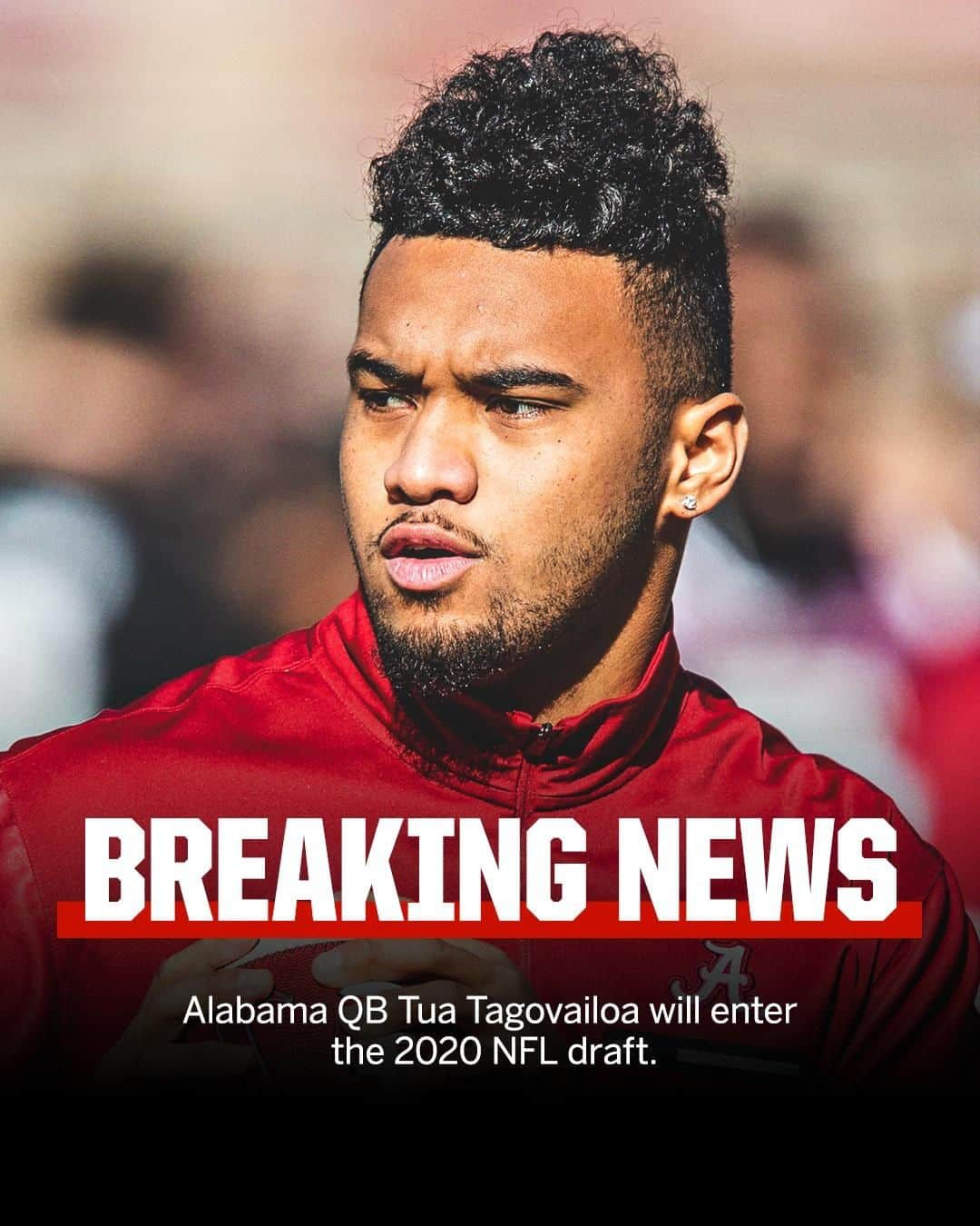 スポーツセンターさんのインスタグラム写真 - (スポーツセンターInstagram)「Tua Tagovailoa has declared for the 2020 NFL draft.」1月7日 2時09分 - sportscenter