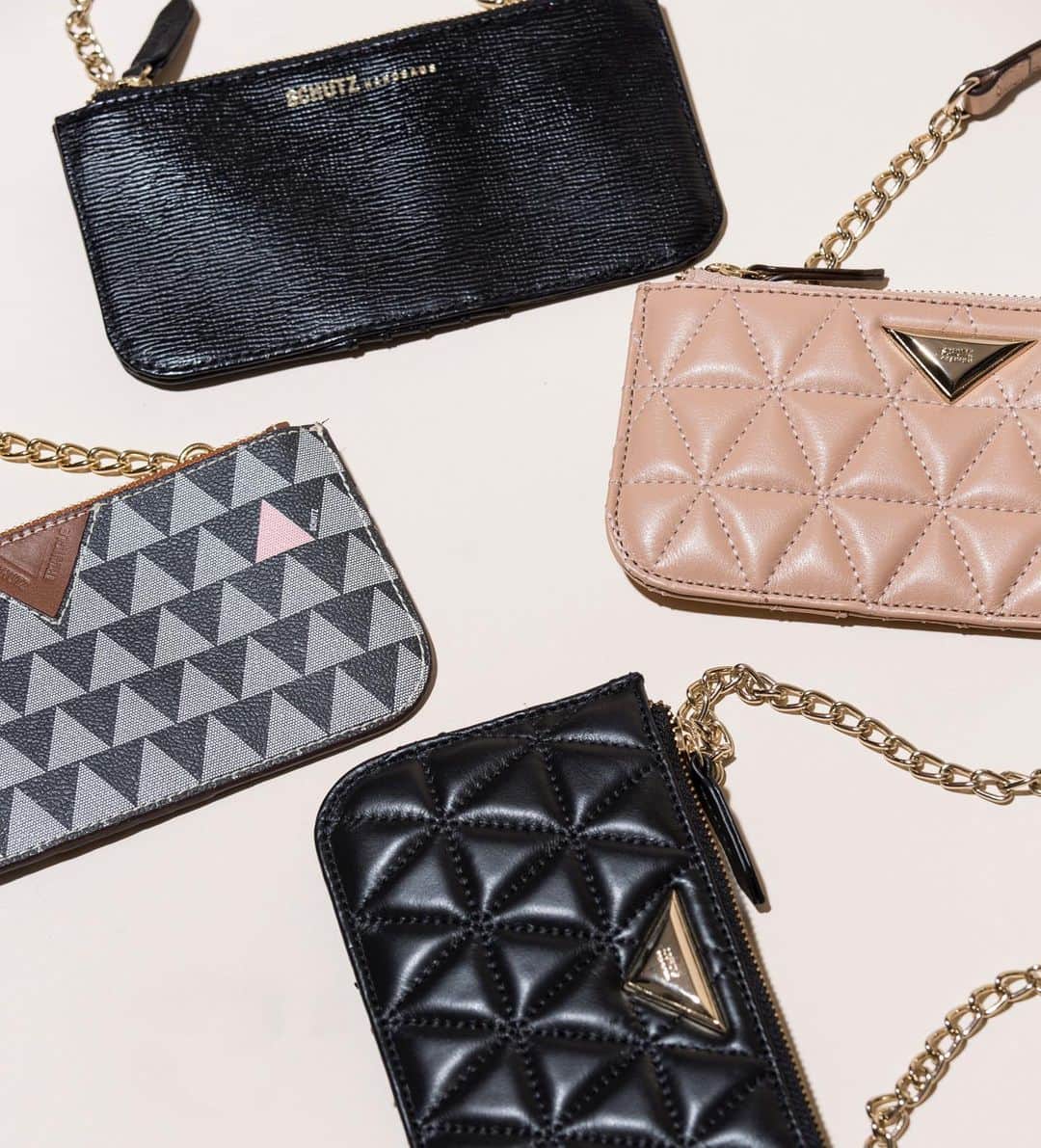 Schutzのインスタグラム：「ONE OF EACH 🖤 #schutzhandbags」