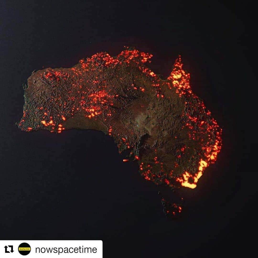 ジェイソン・モモアさんのインスタグラム写真 - (ジェイソン・モモアInstagram)「#Repost @nowspacetime ・・・ Nearly 200 fires are still burning across the entire country of Australia, with smoke spreading across thousands of miles — affecting places as far as New Zealand, where ash has turned glaciers yellow.  More than 15 million acres of land has been scorched — 7x the 2019 Amazon fires and 3x the 2018 California fires. The death toll has climbed to at least 24 people and more than 1,200 homes have been destroyed.  It's estimated that 8000 koalas (one third of the koala population in New South Wales) have been killed –– a figure that is feared to be even higher as the fires continue. Due to their slow movement, koalas are more at risk as they’re unable to escape the flames.  These are the devastating effects of anthropogenic climate change. This is the slaughter of life, the destruction of nature and the loss of hope. Let’s make 2020 the year that we stand up for the climate. It’s time to speak up for the voiceless and take action for what is right.  Thankfully, conditions are beginning to ease as firefighters are gaining control over several dangerous fires. The awareness shared through social media has helped raise tens of millions of dollars, money which will help aid first responders and animal rescuers to do all they can to put an end to this nightmare.  Links to donate: www.rfs.nsw.gov.au/volunteer/support-your-local-brigade www.cfa.vic.gov.au  www.givit.org.au  www.cfsfoundation.org.au  www.redcross.org.au www.koalahospital.org.au  Photos by @anthony_hearsey #nowspacetime」1月7日 5時34分 - prideofgypsies