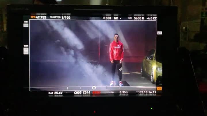 のインスタグラム：「PUMAブランドムービー撮影📽 1月11日・13日の高校サッカー選手権のTV中継で放映予定 僕も少し写ってるみたい笑笑 #PUMA #プーマ #ForeverFaster #破天荒」