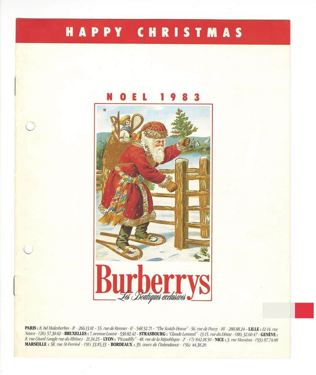 Burberryさんのインスタグラム写真 - (BurberryInstagram)「Tales from the archive . Dating back to 1983, this #Burberry Noel illustration was used in a French gifting catalogue. A nod to British tradition with a classic Victorian illustration of Father Christmas」12月24日 0時42分 - burberry