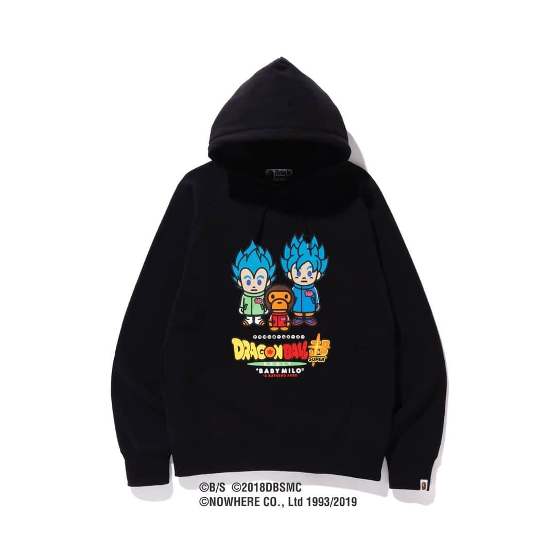 ア ベイシング エイプさんのインスタグラム写真 - (ア ベイシング エイプInstagram)「Following the previous year’s highly coveted collaboration with DRAGON BALL, BAPE® and the world-famous animation is releasing new collaboration items on Saturday, December 28th. This year's collaboration is with the animation’s hit movie from the previous year, “Dragon Ball Super: Broly.” Other characters that appear in this collaboration apart from Goku and Vegeta include popular characters like Golden Frieza and Broly. The collection will be available at A BATHING APE®, BAPE KIDS® locations and BAPE.COM WEB STORE. #bape #dragonball」12月23日 18時00分 - bape_japan