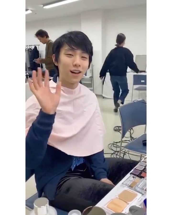 のインスタグラム：「羽生さんの髪が少し違うと思ったら！！！ #Repost @sekkisei.official igstories #羽生結弦 #yuzuruhanyu #figureskating #figureskater」