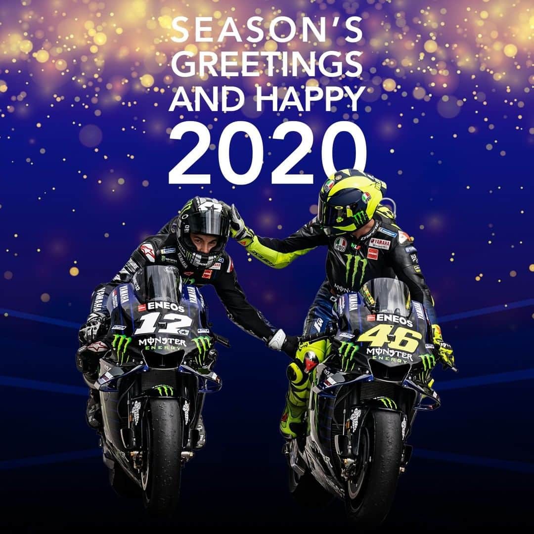YamahaMotoGPさんのインスタグラム写真 - (YamahaMotoGPInstagram)「Season's greetings and happy new year!  #MonsterYamaha」12月23日 20時34分 - yamahamotogp