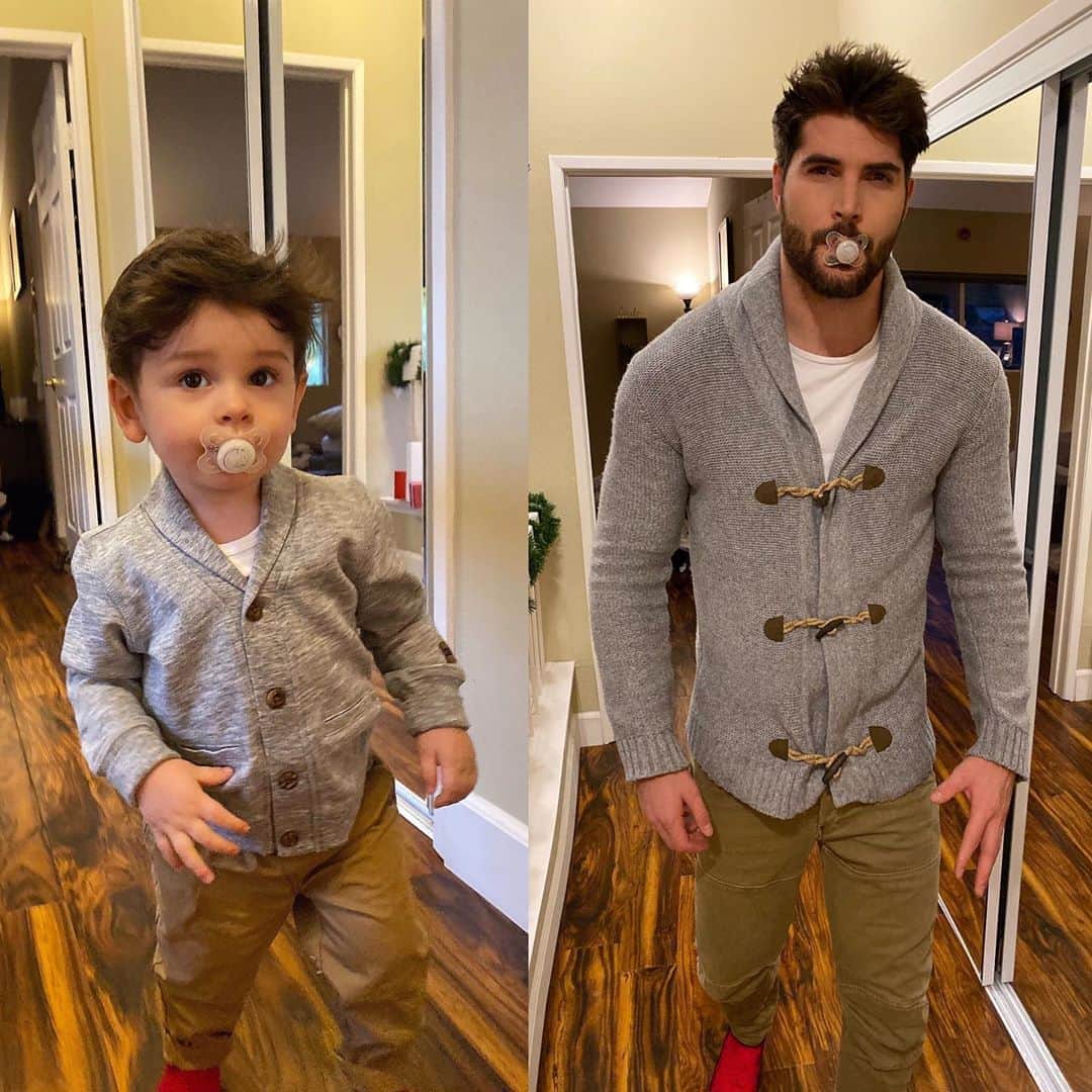 ニック・ベイトマンのインスタグラム：「Well one of us is gunna have to change 🤦🏻‍♂️#minime」