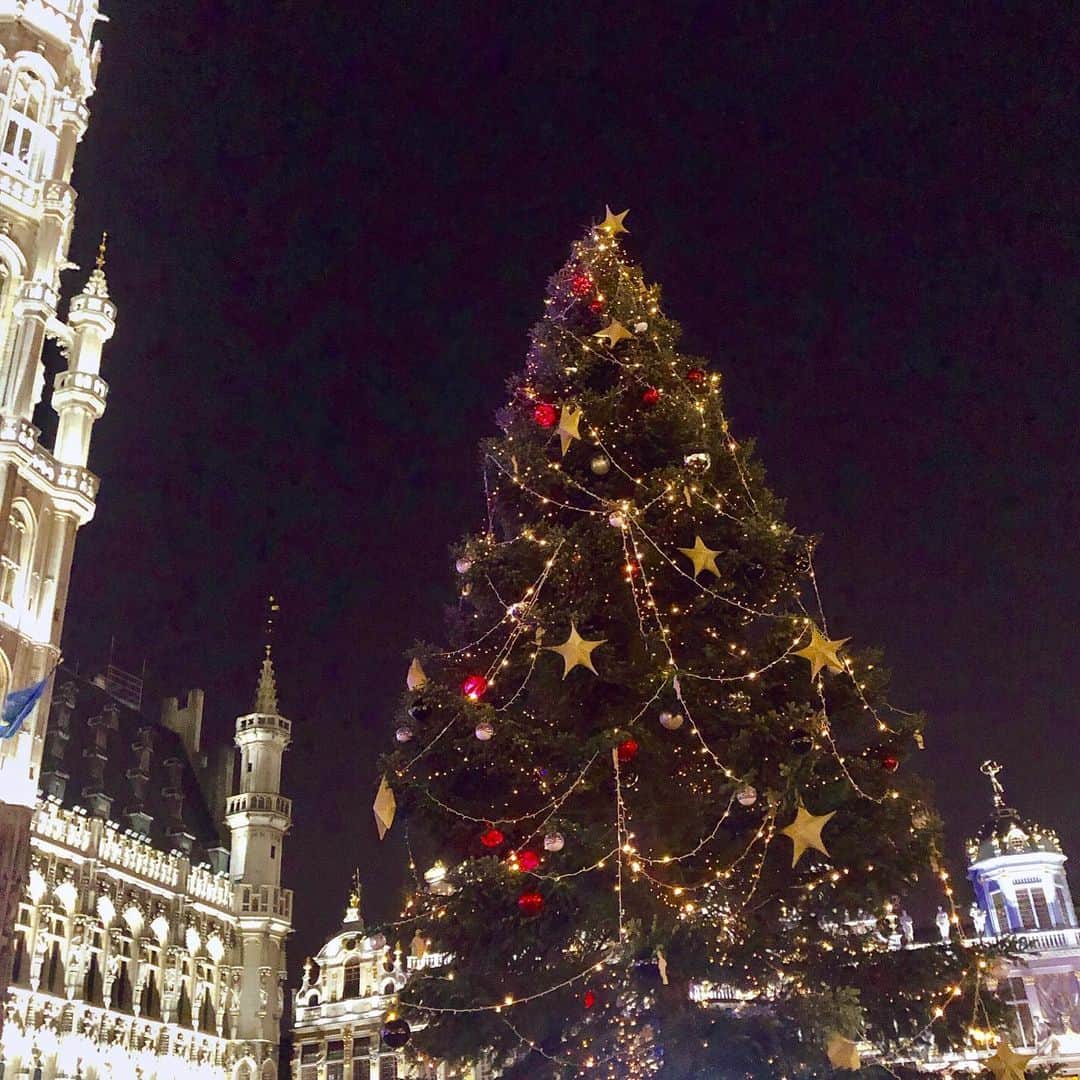 山田優依さんのインスタグラム写真 - (山田優依Instagram)「Grand-Place🇧🇪 . “世界で最も美しい広場”ともいわれる 世界遺産のグランプラス . クリスマスマーケットのライトアップも素敵だけど 個人的には朝方の光が建物のゴールドを キラキラに照らした広場が幻想的で感激だった✨ . #Belgium #Brussels #GrandPlace #foodtraveller #RueCharlesBuls #GalerieStHubert」12月24日 7時59分 - yui_gourmetwalker
