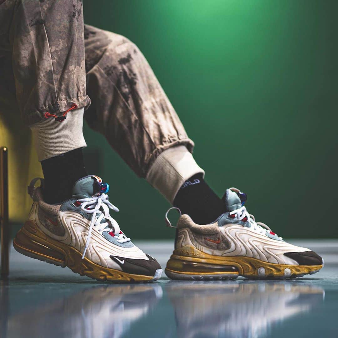 Nice Kicksさんのインスタグラム写真 - (Nice KicksInstagram)「LINK IN BIO // Leaking recently, the Travis Scott 270 Reacts seems to be the most anticipated release of 2020 so far. Are feeling these on feet?👀🌵🔥」12月24日 8時15分 - nicekicks