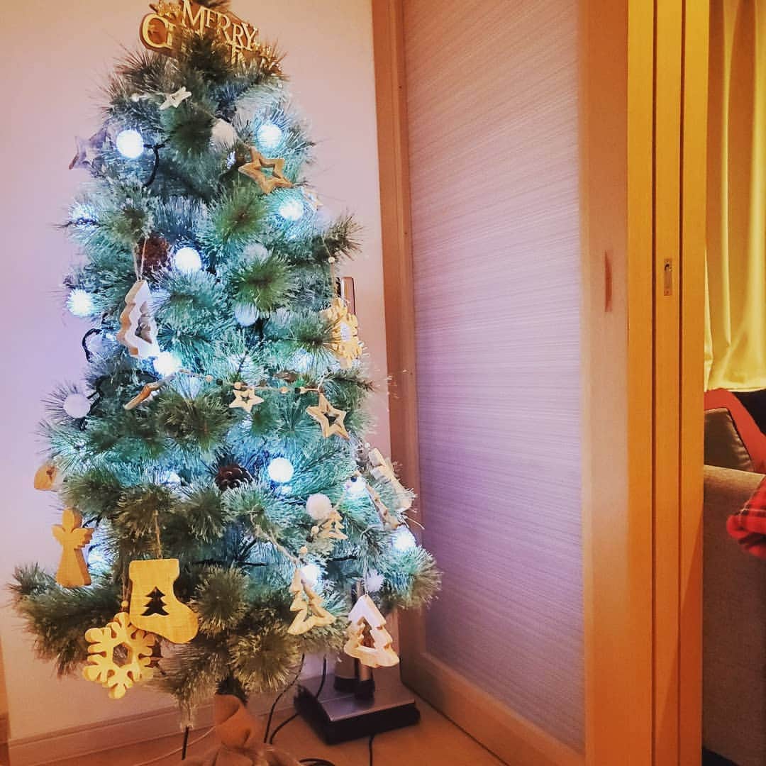 清水翔太のインスタグラム：「ずっと夢だったクリスマスツリーを買いました。 家に来てくれてありがとう。」