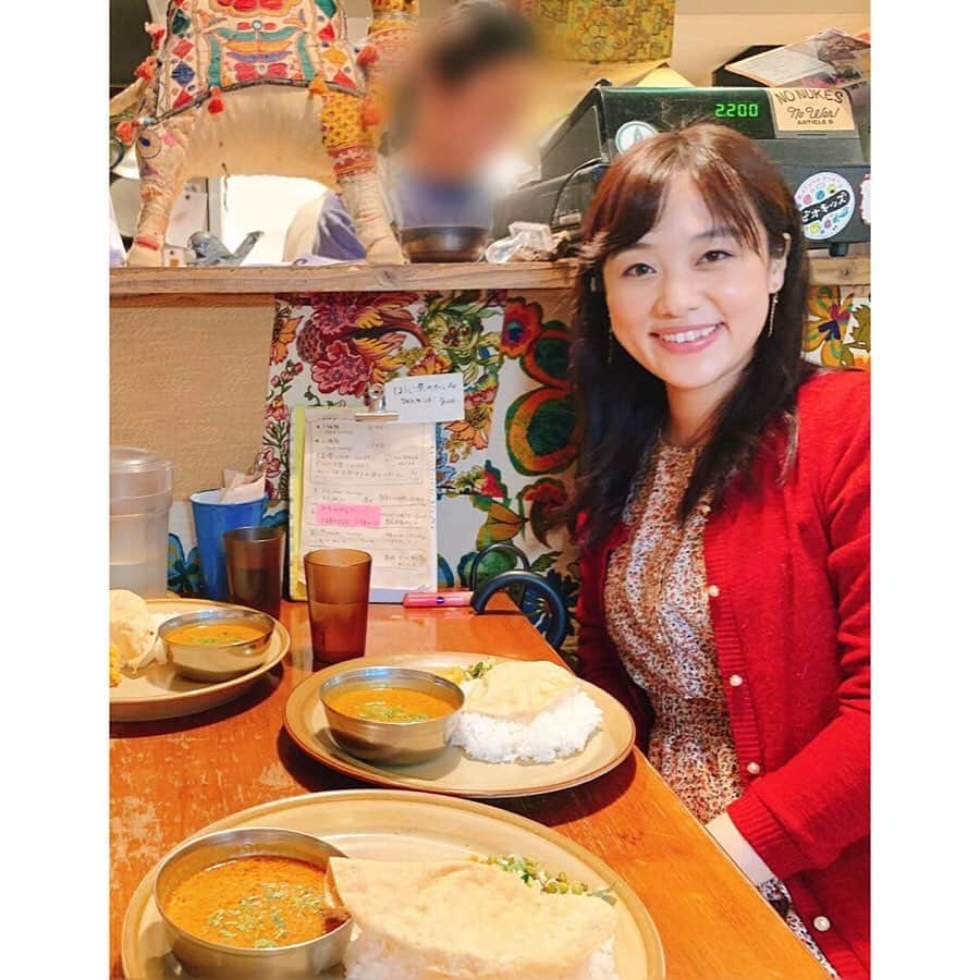 西村志野さんのインスタグラム写真 - (西村志野Instagram)「＊ 妹といとこと #カレー を食べたよ😋🍛 ＊ 下北沢といえば！カレーのイメージ🤤💕 大好きなエビのカレーです😍  14時を過ぎていたのに 30分並んだくらいの人気店✨ 美味しかったです♡ ＊ #下北沢 #curry #🍛 #アンジャリ  #エビカレー #いいお休みでした☺️」12月24日 18時48分 - shinonishimura_