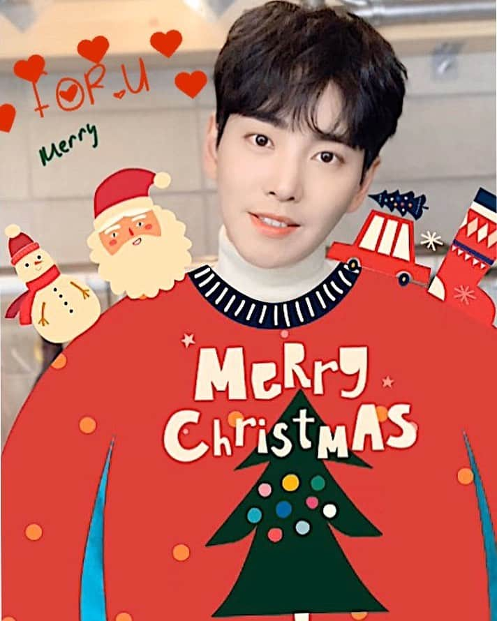 レヒョンさんのインスタグラム写真 - (レヒョンInstagram)「#메리크리스마스 🎄 #raehyun #santa ⛄️ #foru #merrychristmas 🎄 #happynewyear 💕#soon 😁」12月24日 11時45分 - raehyun68