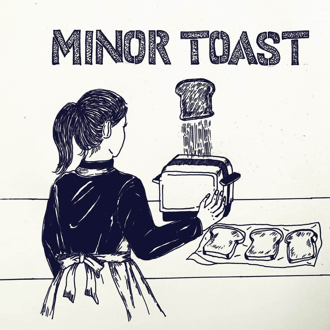 Helmet&Underground RIKOのインスタグラム：「私がドラムを担当しているバンドMinor Toast、先日の調布Crossでのライブ音源をbandcampにアップしました。 良かったら是非、聴いてください🍞🌲 Link in Bio #minortoast」