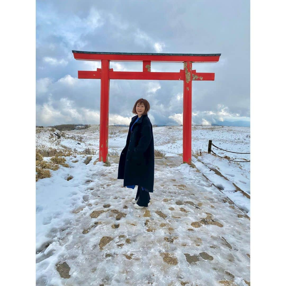 トリイクニコさんのインスタグラム写真 - (トリイクニコInstagram)「ますちゃんと箱根パワースポット巡り⛩✨ めっちゃ楽しかった💜 .  @nasup ちゃんが行ってた⛩と同じ所なはずなのに 様子が違いすぎて笑った🤣ww . これから行く人はスニーカーでは行かないように🚨😂 . #ますちゃんとドライブ #箱根神社  #箱根三社巡り  #箱根パワースポット巡り」12月24日 21時08分 - toriicamera