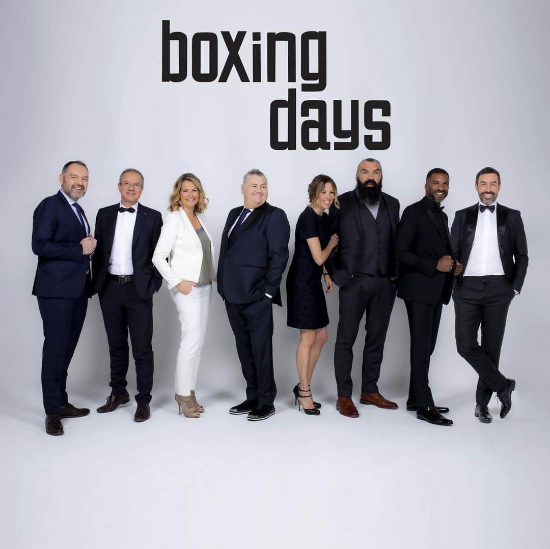 ロベール・ピレスのインスタグラム：「On se retrouve sur @canalplus pour le #boxingdays le 26 décembre ! Bonnes fêtes de Noël à tous ! #stephaneguy #ericbayle」