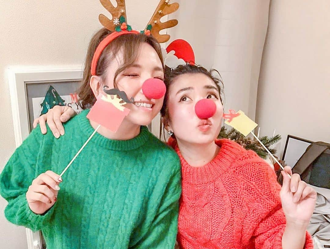 宏実さんのインスタグラム写真 - (宏実Instagram)「🎄MERRY CHRISTMAS🎄 #chrismasparty #christmas  #christmas2019  #クリパ #クリパ女子会 #偶然のクリスマスカラー  #greenandred #haneypresets  @haneypresets」12月25日 0時51分 - hiromisrainbow