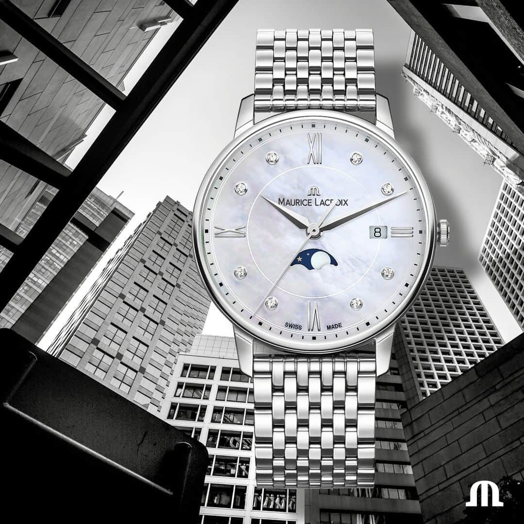 モーリスラクロアさんのインスタグラム写真 - (モーリスラクロアInstagram)「Add a touch of whimsy to your daily routine with #ELIROS Moonphase 35mm. #ExpressYourself #YourTimeIsNow  #MauriceLacroix #Watch #Reloj #LuxuryWatch #Swisswatch #HauteHorlogerie #Swisswatchmaking #Watchmaking #Wotd #Watchesofinstagram #Watchfam #Watchlife #Swissmade #Whatsonmywrist #Watchoftheday #Watchaddict #Dailywatches #instawatchdaily #instawatches #Wiwt #Womw」12月25日 1時30分 - mauricelacroix