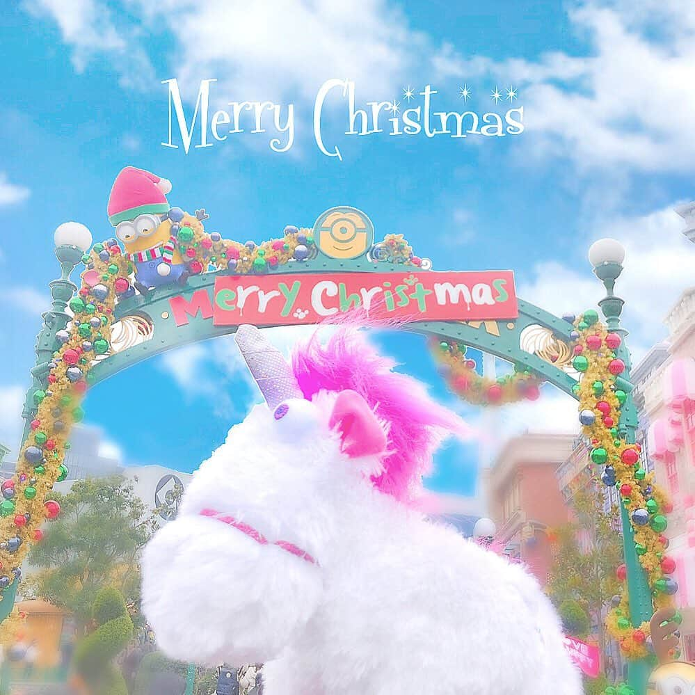 原かれんさんのインスタグラム写真 - (原かれんInstagram)「᯽ fluffy minions xmas♡ . . .  #ユニバ #usj #usjファン  #universalstudiosjapan #usjの住民 #原かれん #usjぴろぴろバウンド  #instagood #selfie #osaka #ootd  #ユニバーサルスタジオジャパン #love  #유니버셜스튜디오재팬  #ピンク加工 #오사카 #셀카 #followｍe  #クリスマス #fluffy #フラッフィー」12月25日 13時44分 - karen_hara315