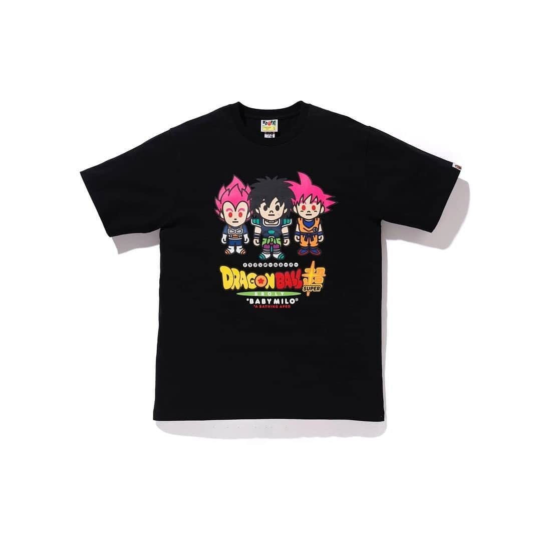 HYPEBEASTさんのインスタグラム写真 - (HYPEBEASTInstagram)「@hypebeaststyle: @bape_japan has enlisted its Baby Milo imprint for another collaborative Dragon Ball capsule. Comprised of hoodies, crewneck sweatshirts, and T-shirts, the capsule features the playful Baby Milo character, as well as heroes and villains from last year’s ‘DRAGON BALL SUPER: BROLY’ animated film. Look for the pieces to hit BAPE, ZOZOTOWN, and physical locations on December 28.⁠⠀ Photo: BAPE」12月25日 7時16分 - hypebeast